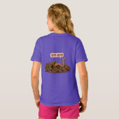 "こんにちは!" 土の中から Tシャツ (裏面フル)