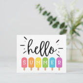 こんにちは 夏のアイスポップ ポストカード (スタンド正面)