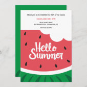 こんにちは、夏 招待状 (正面/裏面)
