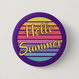 こんにちは、夏 缶バッジ