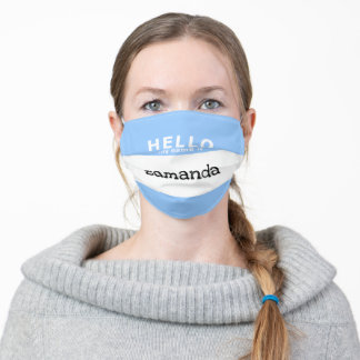 こんにちは 大人用布マスク