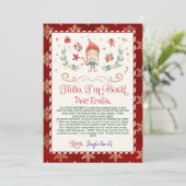 こんにちは。小妖精や小人レターカード 招待状 (スタンド正面)