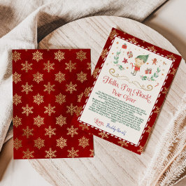 こんにちは。小妖精や小人レターカード 招待状