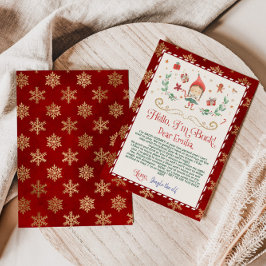 こんにちは。小妖精や小人レターカード 招待状