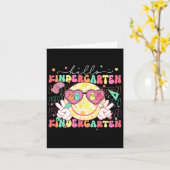 こんにちは 幼稚園 スマイルマーク 新学期 2025 カード (黄色い花)