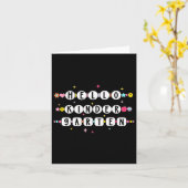 こんにちは 幼稚園 友情のブレスレット 学校に帰ろう カード (黄色い花)