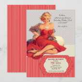 こんにちは 愛の独身パーティー招待状 招待状 (正面/裏面)