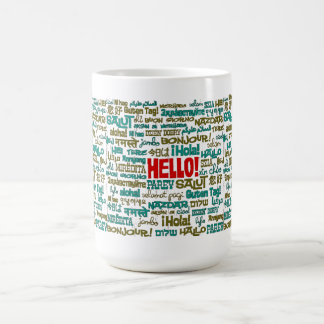 こんにちは(数々のな言語)マグ コーヒーマグカップ
