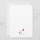 こんにちは 春が来た 招待状 (裏面)