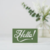 こんにちは-木の上 名刺 (スタンド正面)