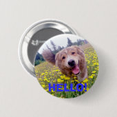 こんにちは! -泥灰質ボタン 缶バッジ (正面&裏面)