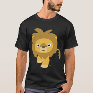 こんにちは!! 漫画のライオンのTシャツ Tシャツ