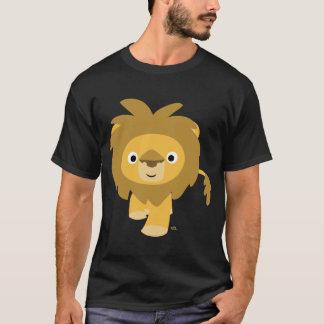 こんにちは!! 漫画のライオンのTシャツ Tシャツ