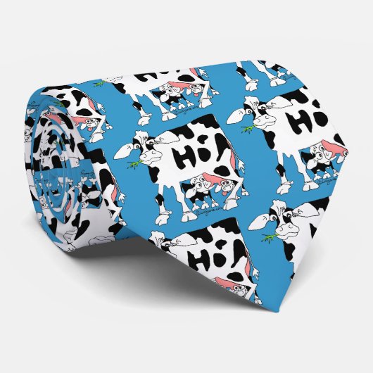 こんにちは!牛の来家の首のタイカスタマイズク（色） ネクタイ (ロール)