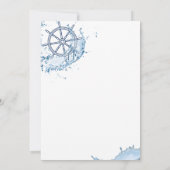 こんにちは 男の子が生まれたよ！海の輪のベビーシャワー 招待状 (裏面)