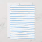 こんにちは！男の子の海の赤ちゃんのシャワーのお知らせ 招待状 (裏面)