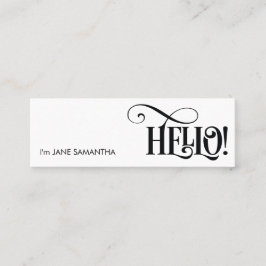 こんにちは! 白い名刺 スキニー名刺