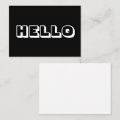 こんにちは、白黒カード アドバイスカード (正面/裏面)