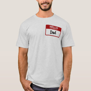 こんにちは、私の名前はパパのカスタマイズ可能なTシャツです Tシャツ
