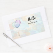 こんにちは、私の名前はパーティーバルーン 長方形シール (封筒)