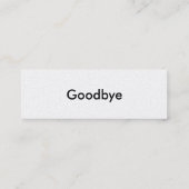 こんにちは、私の名前は名刺です スキニー名刺 (裏面)