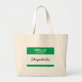 こんにちは、私の名前は大きなトートバッグ ラージトートバッグ (正面)