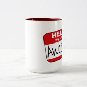 こんにちは、私の名前は素晴らしいです ツートーンマグカップ (中央)