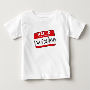 こんにちは、私の名前は素晴らしいです ベビーTシャツ