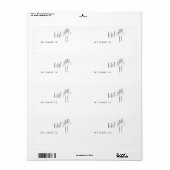 こんにちは 私の名前は ネームタグ ラベル (フルシート)