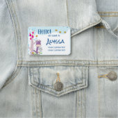 こんにちは、私の名前は…名前パーソナライズされたキリン 名札 (インサイチュ)