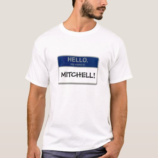 こんにちは、私の名前はMitchellです! Tシャツ (正面)