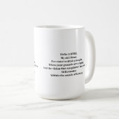 こんにちは、私の旧友。コーヒーマグ コーヒーマグカップ (正面右)