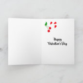 こんにちは、私はあなたを愛しさくらんぼパーソナライズされた。 カード (内部)