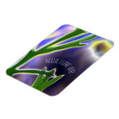 「こんにちは、私はあなたを愛している」フレキシブルなフォトマグネット マグネット (左側)