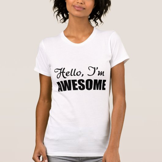 こんにちは、私はすごい Tシャツ (正面)