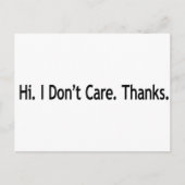 こんにちは.私はな気にい。感謝してい. ポストカード (正面)