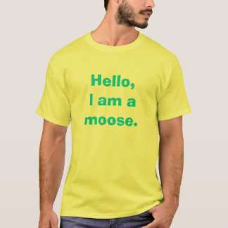 こんにちは、私はアメリカヘラジカです Tシャツ