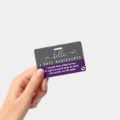 こんにちは、私はナルコレプシー障害者です ID バッジ (手持ち)