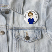 こんにちは、私は介護者の名前の追加です 缶バッジ (インサイチュ)