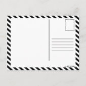 こんにちは、私は卒業生：発表/招待 インビテーションポストカード (裏面)