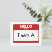 こんにちは、私は双子Aです ポストカード (スタンド正面)