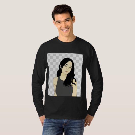 こんにちは、私は自分のデザインで服を販売し、作る Tシャツ (正面フル)