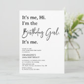こんにちは。私は誕生日ガールパーティー 招待状 (スタンド正面)