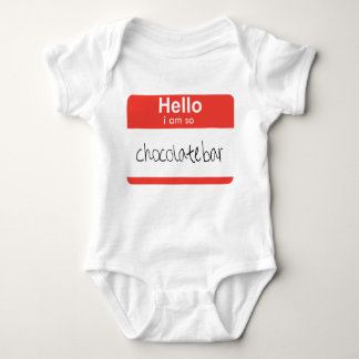 こんにちは…私は"So Chocolateバー"ベビークリーパー ベビーボディスーツ