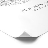 こんにちは、私はElegentマップを行カスタムう ポスター (角)