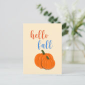 こんにちは 秋のグリーティングカード シーズンポストカード (スタンド正面)