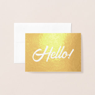 こんにちは！ 箔カード