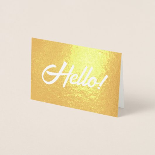 こんにちは！ 箔カード (正面)