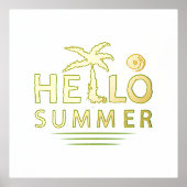 こんにちは 箔ポスター (正面)