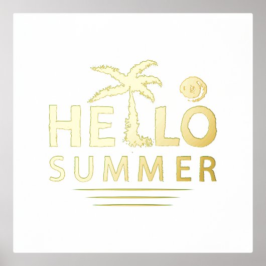 こんにちは 箔ポスター (正面)